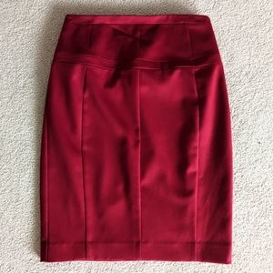 Red Express Pencil Skirt